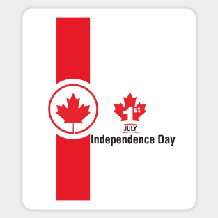 1st July Canada Independence Day Sticker